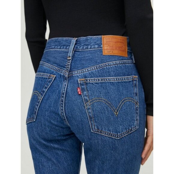 LEVI'S 501 High Rise Skinny Jean Medium Wash Sz 26 x 30 - Picture 8 of 9